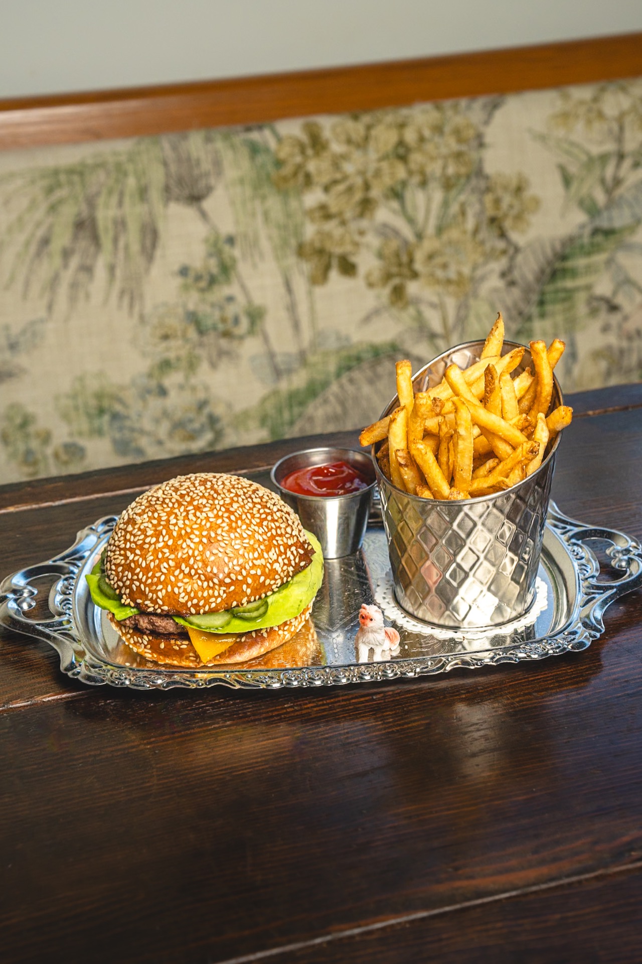 Beautifully plated dish at The Alexander