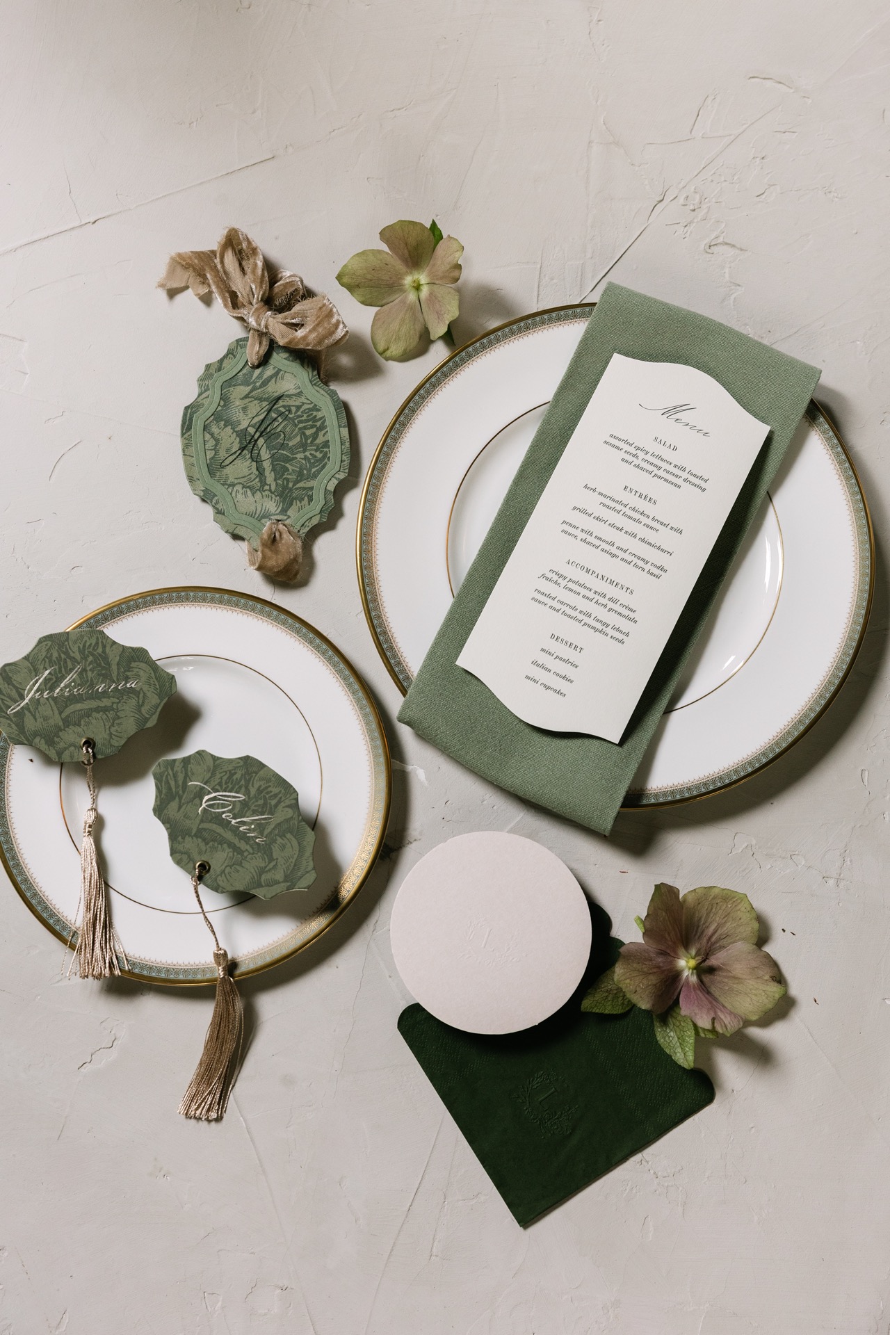 Wedding couple in the historic dining room of The Alexander